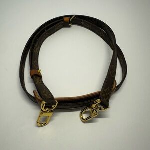 Authentic Vintage Louis Vuitton Monogram Strap modernized w/ gold lobster clasps